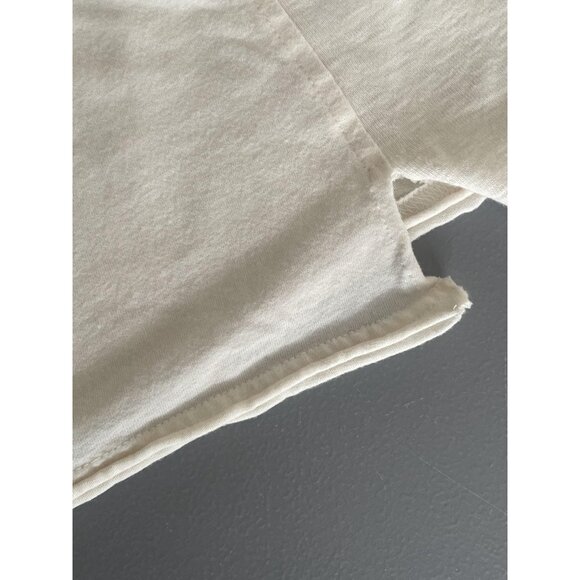 Aerie Shirt Womens Large Cream New York Graphic Long Sleeve Crewneck Tee NYC - Picture 6 of 8